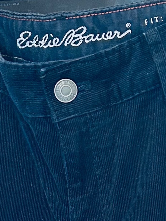 Eddie Bauer Dark Blue Corduroy Pants - Picture 2 of 6